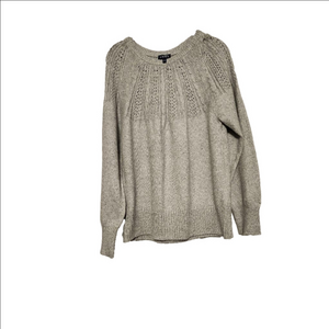 Women's Chaps Sweater, Size M, Gray